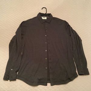 Linksoul Men’s Tempus Fugit Long-Sleeve Rambler Button-down Medium M Gray